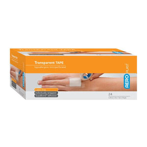 Aero Healthcare AT12 AEROPLAST™ Transparent Plastic Tape 1/2in x 5.5yds