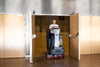 Advance 56120047 SC4000 32C Three 220 Ah wet batteries, onboard charger and brushes, Scrubber