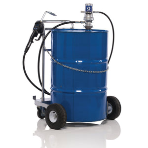 Graco LD Series 5:1 Mobile 55 Gallon (200 Liter) Oil Pump Package - Preset Meter, Rigid Extension, BSPT