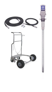 Graco LD Series 3:1 Mobile 55 Gallon (200 Liter) Oil Pump Package - Preset Meter, Rigid Extension, BSPT
