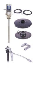 Graco LD Series 50:1 35 lb (16 kg) Grease Drum Pump Package - BSPT