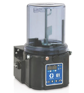 Graco G1™ Plus Grease Lubrication Pump, 90-240 VAC, 8 Liter, DIN, Follower Plate, Low Level