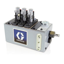 Load image into Gallery viewer, Graco Manzel® MB118 Series Lubricator - 4 Pint (1.9 Liter) Reservoir (4 Pump Stations Max), 1/4 in GBL 7500 Pump (qty 3), 118:1 drive on right hand end