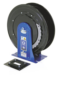 Graco XD10™, Grease, 13 mm (1/2 in.) Inlet, Bare Reel 13 mm X 15 m (1/2 in. X 50 ft) Capacity, NPT, Truck/Bench Mount, Metallic Blue