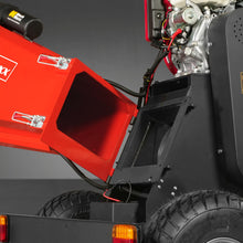 Load image into Gallery viewer, MechMaxx 6 inch HONDA E-Start Gasoline Engine Powered 4 - Wheel Drum Wood Chipper with Taillight, B150