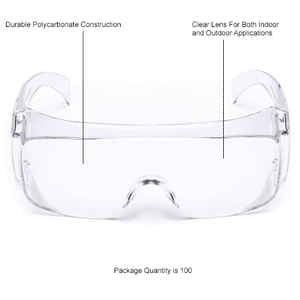 3M™ Tour-Guard™ V Protective Eyewear Tour-Guard V - Clear Frame - Clear Lens - Bulk Pack  100/CS