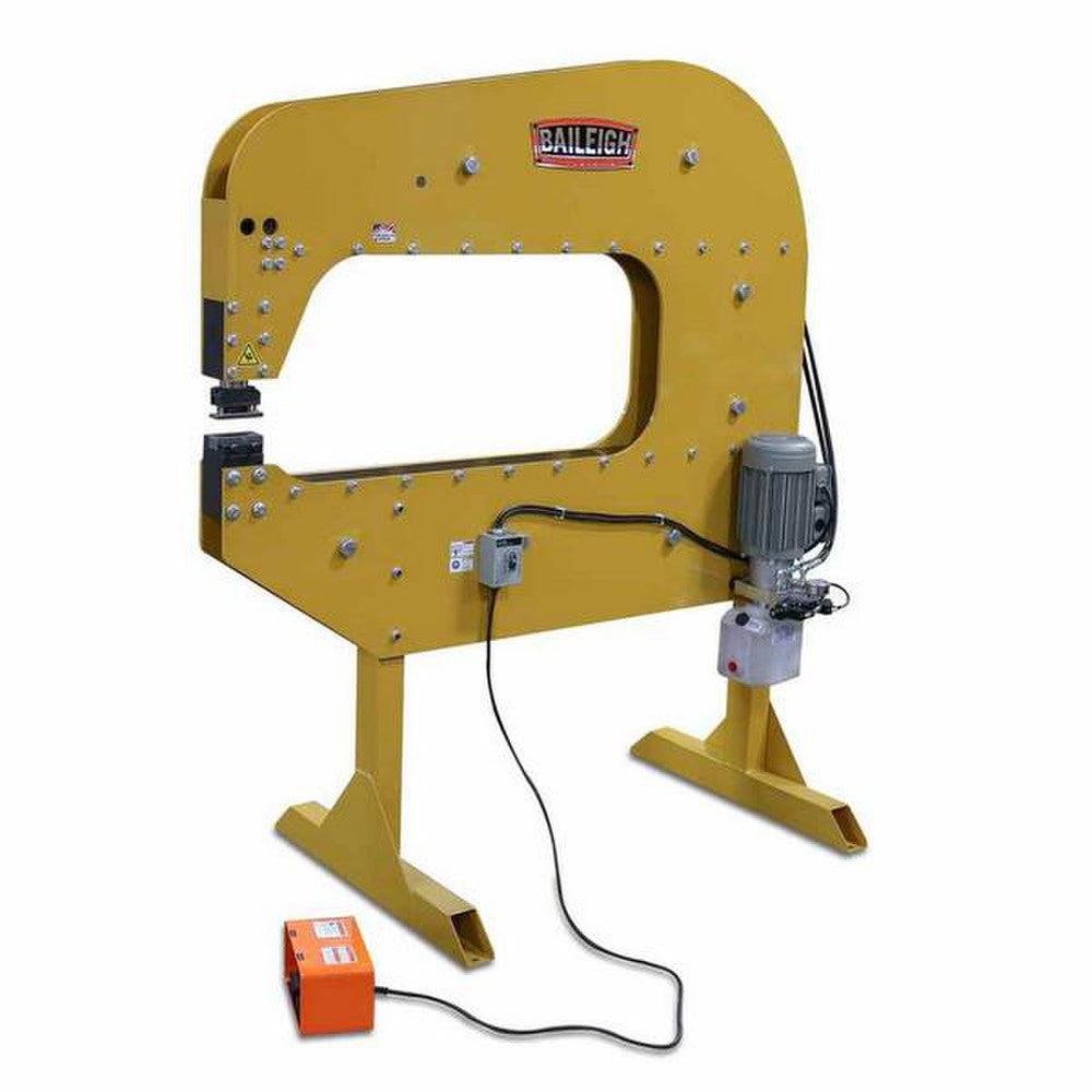 Baileigh Industrial - 7 Ton Louver Press, 48" Throat Depth,  110V, Includes 3" Louver