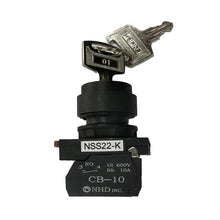 Load image into Gallery viewer, BSV20VSV2-EL6 Main Power Key Switch, for BSV-20VS-V2 Bandsaw