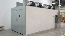 Load image into Gallery viewer, Prime Heat HalCon 18 ft Rack Model – Long HalCon Batch Tunnel halogen IR curing oven installed in a finishing shop