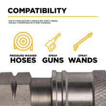 Load image into Gallery viewer, BE 1/4" FNPT Quick Connect Coupler, Stainless Steel, 6,000 PSI - 85.300.102S - image 3