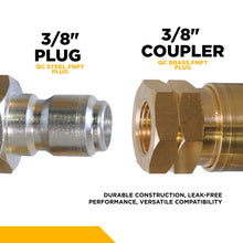 Load image into Gallery viewer, BE Quick Connect Fitting Kit, 1/4" &amp; 3/8" Plugs and Couplers, QC x MNPT - 85.400.210 - image 5