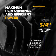 Load image into Gallery viewer, BE Powerease R225 Engine, 223cc, 6.03 HP, 3/4" Keyed Horizontal Shaft, EPA3 - 85.570.070 - image 4