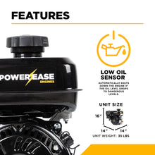 Load image into Gallery viewer, BE Powerease R225 Engine, 223cc, 6.03 HP, 3/4" Keyed Horizontal Shaft, EPA3 - 85.570.070 - image 7
