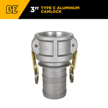 Load image into Gallery viewer, BE 3" Type C Aluminum Camlock Coupler, Male Barb - 90.392.300 - image 2