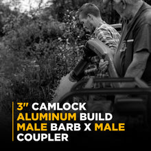Load image into Gallery viewer, BE 3" Type E Aluminum Camlock Adapter, Male Barb - 90.394.300 - image 3
