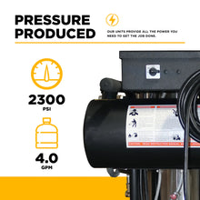 Load image into Gallery viewer, BE 15-423 - 2300 PSI 4.0 GPM Hot Water Electric Pressure Washer with General Triplex Pump
