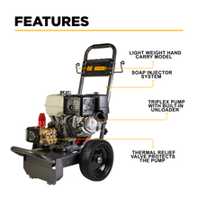 Load image into Gallery viewer, BE 4,200 PSI 4.0 GPM Cold Water Gas Pressure Washer Honda GX390 Comet Triplex Pump - B4213HC - image 3