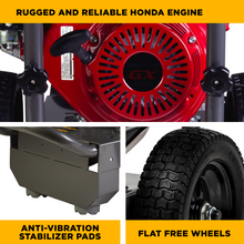 Load image into Gallery viewer, BE 4,200 PSI 4.0 GPM Cold Water Gas Pressure Washer Honda GX390 Comet Triplex Pump - B4213HC - image 7