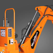 Load image into Gallery viewer, MechMaxx 8' Tractor Backhoe Attachment with Hydraulic Thumb, 15" Bucket, ISO/SAE Switchable Controls, Self-Contained Hydraulic System, 3 Point Hitch Cat.1 &amp; 2, 20-100 HP, BH760H
