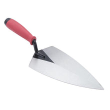 Load image into Gallery viewer, Marshalltown BTSG10 10" x 5" Philadelphia Style Brick Trowel with Red Soft Grip Handle