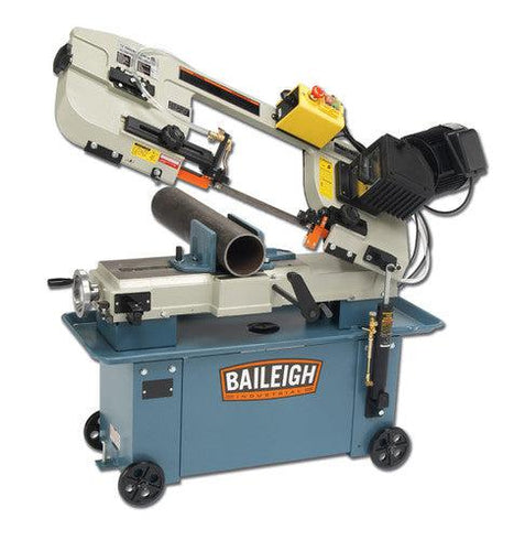 Baileigh Industrial - 110 Volt Metal Cutting Band Saw With Vertical Cutting Option Mitering Vice 3/4