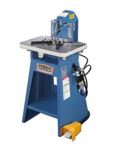 Baileigh Industrial - 11 Gauge Mild Steel Air Operated, Fixed Angle Sheet Metal Notcher, 5