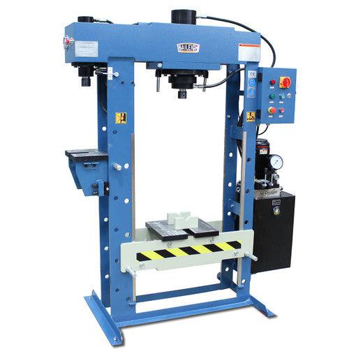 Baileigh Industrial - 220V 1Phase 30/15 Ton Hydraulic H-Frame Press, 9.5" Stroke