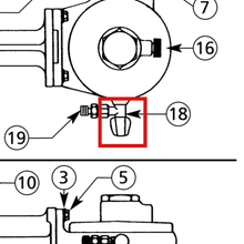Load image into Gallery viewer, Binks 73-159 Metering Valve ASM - item 18 highlighted in the Binks part sheet 1147R-4 parts diagram