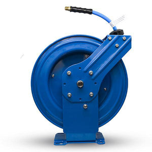 BluBird Air Hose Reel 1/2" Retractable Dual Arm Heavy Duty with Rubber Hose 300 PSI