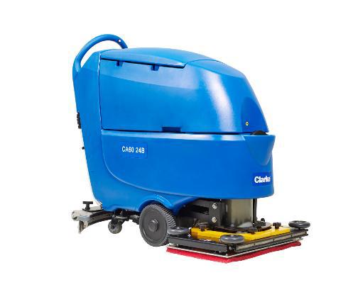 Clarke 56385415 CA60 20DT disc traction Compact Floor Scrubber 140 (AGM) batteries, onboard charger, pad holder