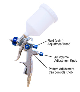 California Air Tools CAT-33000 LVLP Spray Gun with Gravity Feed Cup