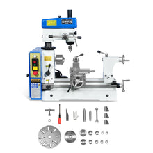 Load image into Gallery viewer, MechMaxx 1 HP 16''x16'' Multi-Function Metal Lathe Milling Machine Head for Metalworking Combo Lathe, Drilling, and Milling Operations with Powerful Motor, Perfect for DIY, Workshops, and Professional