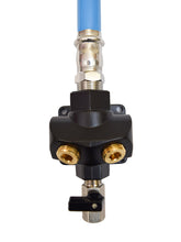 Load image into Gallery viewer, RapidAir FC1024V ComPRESSed Rigid Pipe Multiport Wall Outlet With Shutoff Has Bottom Moisture Drain - Top Inlet 3/4" Size Female (4x) 1/2" NPT W/ Shoutoff and