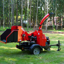 Load image into Gallery viewer, MechMaxx HONDA GX690 22HP 688cc Twin Cylinder Gasoline Engine Powered 7" Hydraulic Feeding Commerical Wood Chipper, DCH7
