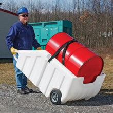 Load image into Gallery viewer, PIG® Poly Dispensing Drum Dolly with Rubber Wheels