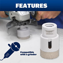 Load image into Gallery viewer, Marshalltown DTT138 1-3/8" (35mm) DIAMOND HOLE SAW FOR GRINDER (10/Pack)