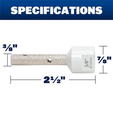 Load image into Gallery viewer, Marshalltown DTTM38 3/8" (10mm) DIAMOND MILLING BIT FOR GRINDER (10/Pack)
