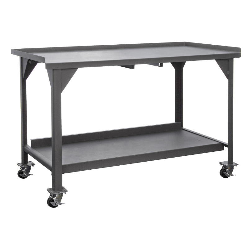 Durham DWBM-3072-BE-95 Mobile Workbench, Lips Up On 3 Sides, 72 X 30 X 39-13/16