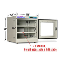 Load image into Gallery viewer, MechMaxx 20-60% RH Electronic Dry Cabinet 210L ESD Desiccator Cabinet Low Humidity Storage, White, EDC210AW
