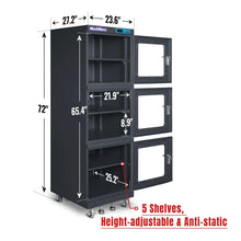 Load image into Gallery viewer, MechMaxx 1-10% RH Electronic Dry Cabinet 730L ESD Desiccator Cabinet Ultra-Low Humidity Storage, EDC730C