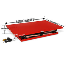 Load image into Gallery viewer, MechMaxx 2200 lbs Capacity Stationary Powered Hydraulic Double Scissor Lift Table, 86.6" x 51.2" Platform, 94.5" Lift Height, UL Certified Motor, ELTD22L