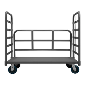 Durham EPT3RH24486PU95 Platform Truck, 3 Sided, 3600 Lbs. Capacity, 24 X 48