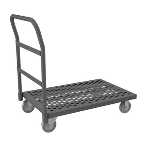 Durham EPTPLU24365PU95 Platform Truck, Perforated Deck, 1400 Lbs. Capacity, 24 X 36