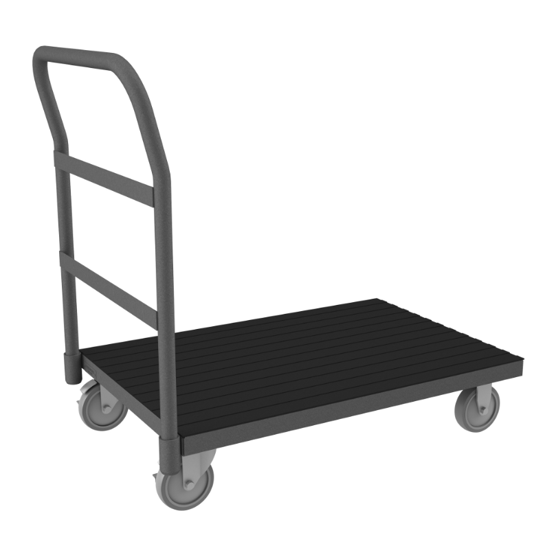 Durham EPTRM24485PU95 Platform Truck, Non-Slip Mat, 1400 Lbs. Capacity, 24 X 48