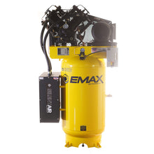 Load image into Gallery viewer, EMAX ESPR10V080V1 Silent Air Industrial 10HP Air Compressor – 38 CFM, 1-Phase 230V, 80-Gal Vertical, Pressure Lube Pump, Auto Drain &amp; Aftercoolers