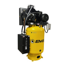 Load image into Gallery viewer, EMAX ESPR15V120Y3-208 Silent Air Industrial 15HP Air Compressor – 38 CFM, 3-Phase 208V, 120-Gal Vertical, Pressure Lube Pump, Auto Drain &amp; Aftercoolers