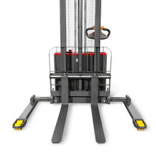 Load image into Gallery viewer, MechMaxx 2640lbs Electric Straddle Stacker, 118" Lift, Adjustable Legs &amp; Forks, F26-118SLA