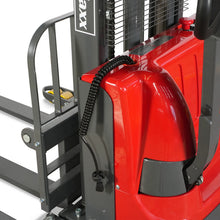 Load image into Gallery viewer, MechMaxx 2640lbs Electric Straddle Stacker, 118" Lift, Adjustable Legs &amp; Forks, F26-118SLA