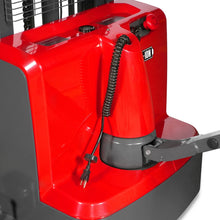 Load image into Gallery viewer, MechMaxx 3300lbs Lithium-ion Electric Straddle Stacker, 98" Lift, Adjustable Legs &amp; Forks, F33-98S