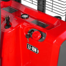 Load image into Gallery viewer, MechMaxx 3300lbs Lithium-ion Electric Straddle Stacker, 98" Lift, Adjustable Legs &amp; Forks, F33-98S